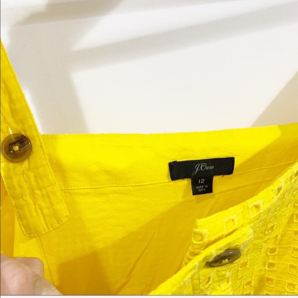 J. Crew midi sundress embroidered eyelets Sz 12 - Picture 7 of 8